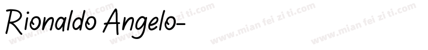 Rionaldo Angelo字体转换